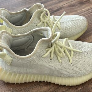 Yeezy Light Cream Knit Sneakers
